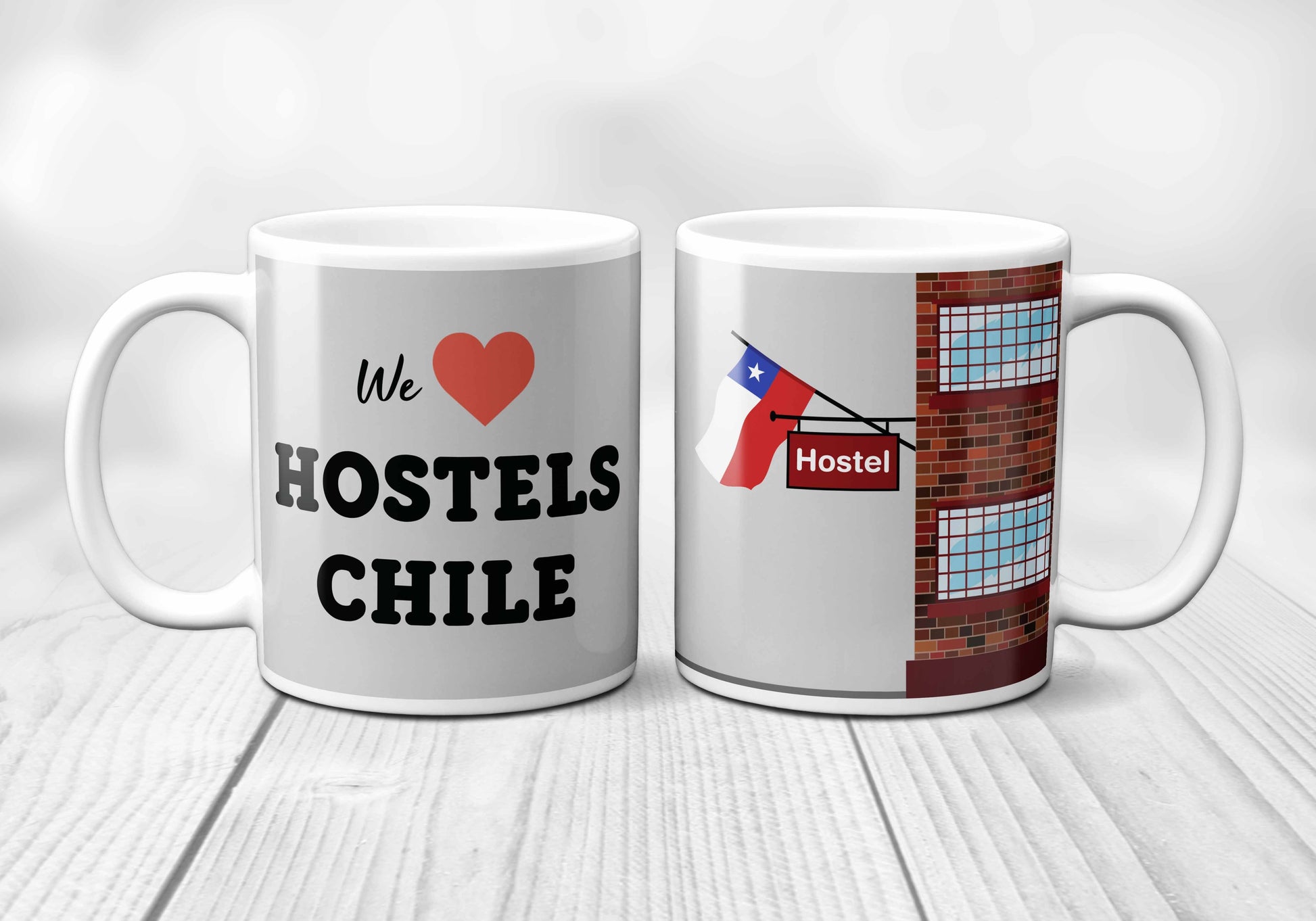 We Love CHILE Hostels Mug