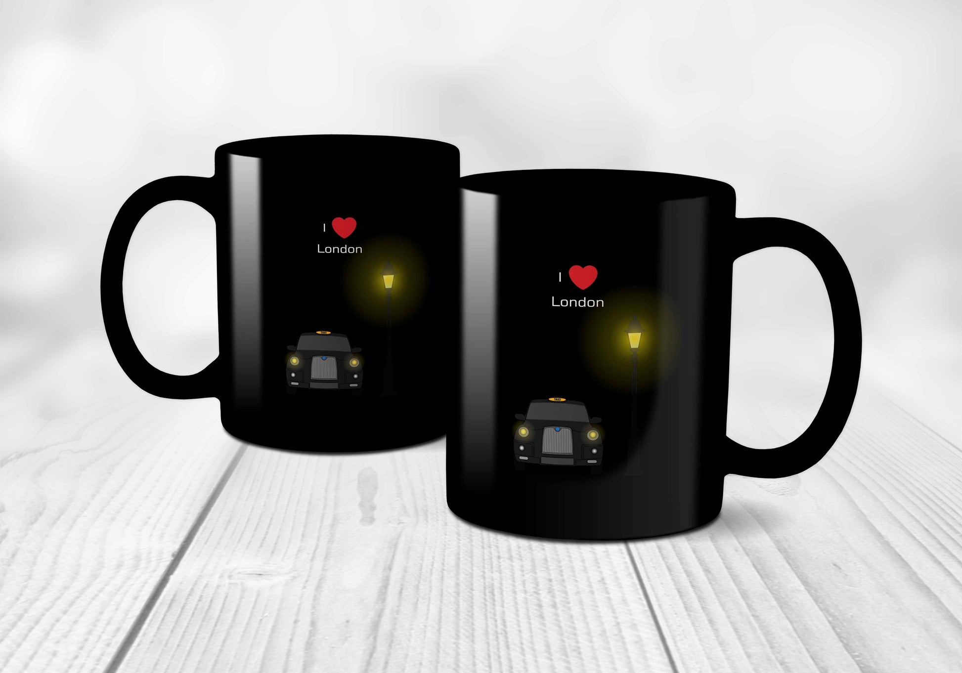 London Taxi Black Mug