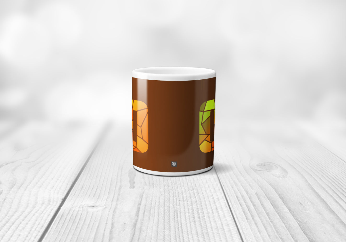 00 Number Mug (Brown)