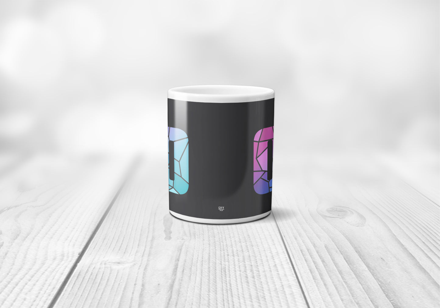 00 Number Mug (Charcoal Grey)