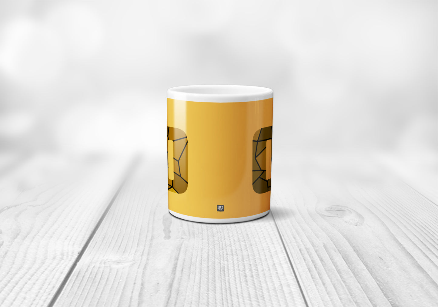 13 Number Mug (Golden Yellow)