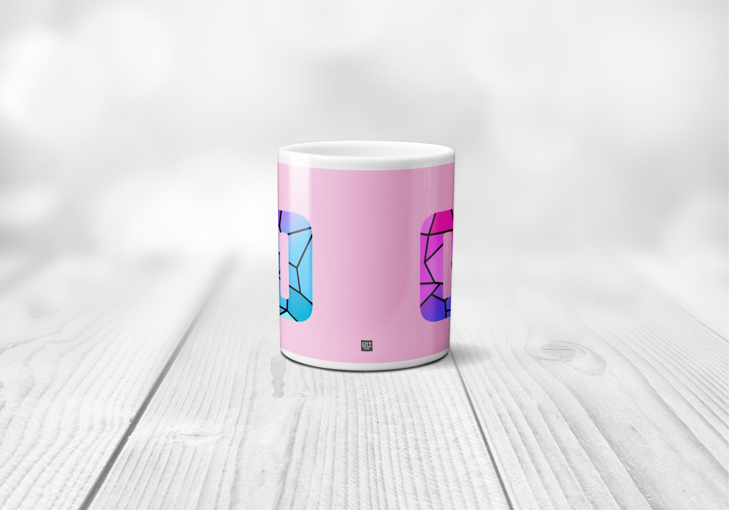 00 Number Mug (Light Pink)