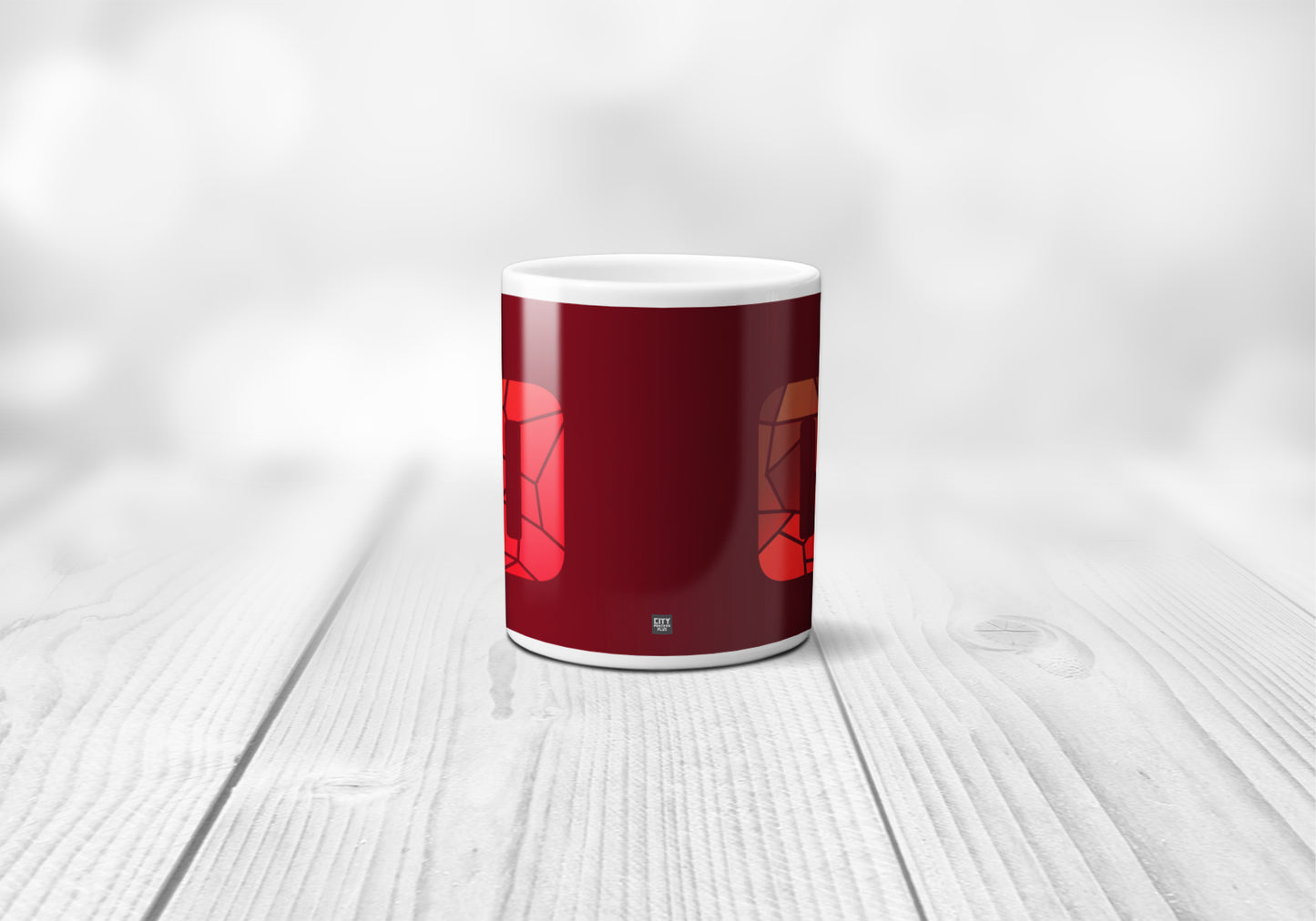 12 Number Mug (Maroon)