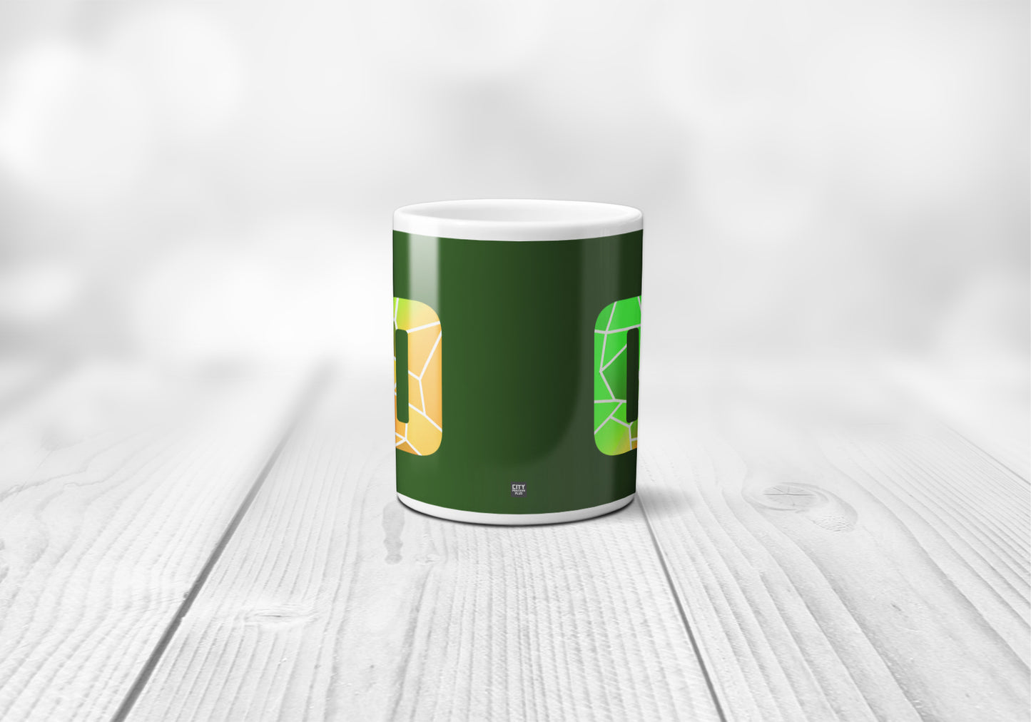 00 Number Mug (Olive Green)